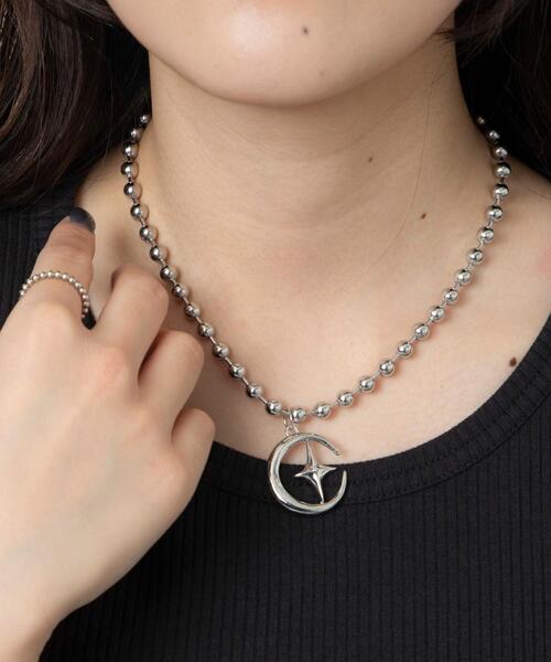 WEGO（ウィゴー）の「WEGO/モチーフボールチェーンネックレス（ネックレス・レディース・その他3/その他2/その他1・FREE）」の2枚目の写真