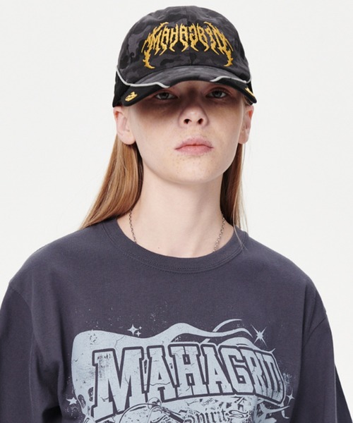 MAHAGRID(マハグリッド)の「『mahagrid/マハグリッド』 TRIBAL CAMO CAP/カモキャップ(キャップ・メンズ・ブラック/A・FREE)」の12枚目の写真