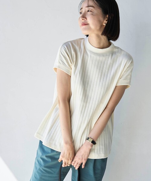 【Massimo dutti】フレンチスリーブコットンTシャツ Massimo dutti】フレンチスリーブコットンTシャツ (Massimo