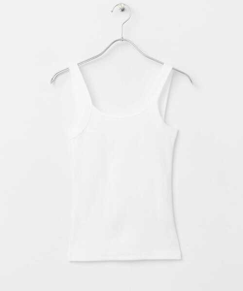 URBAN RESEARCH ROSSO WOMEN（アーバンリサーチ　ロッソ）の「CaRouseLamBRa　CAMISOLE（キャミソール・レディース・モカ/ブラック/ホワイト・OS）」の2枚目の写真