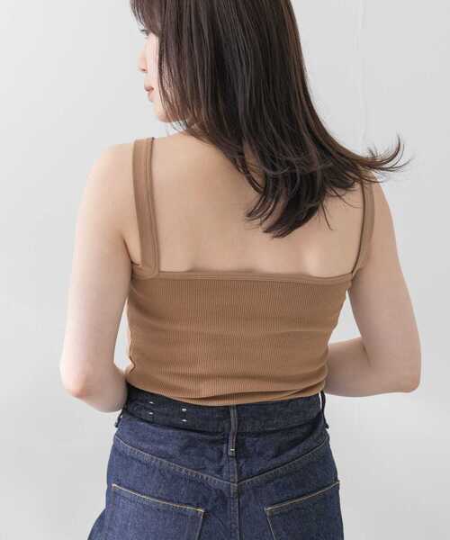 URBAN RESEARCH ROSSO WOMEN（アーバンリサーチ　ロッソ）の「CaRouseLamBRa　CAMISOLE（キャミソール・レディース・モカ/ブラック/ホワイト・OS）」の8枚目の写真
