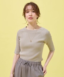 ラメリブニット