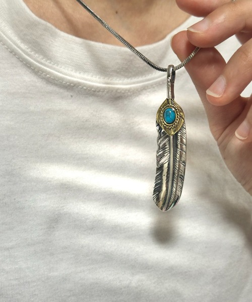 blatto(ブラット)の「【blatto 925silver】925シルバートップ フェザー ネックレス bla-necklace-f001(ネックレス・メンズ・その他6/その他14/その他15/その他16/その他17/その他18/その他25/その他26/その他27/その他28/その他29/K/L/M/N/その他4/その他7/その他9/その他12/その他20/その他21/その他23/その他30/その他32/B/I/P/R/その他1/その他2/その他3/その他5/その他11/その他34/その他35/C/D/E/F/その他8/その他10/その他13/その他19/その他22/その他24/その他31/その他33/A/H/J/O/Q/G・FREE)」の3枚目の写真