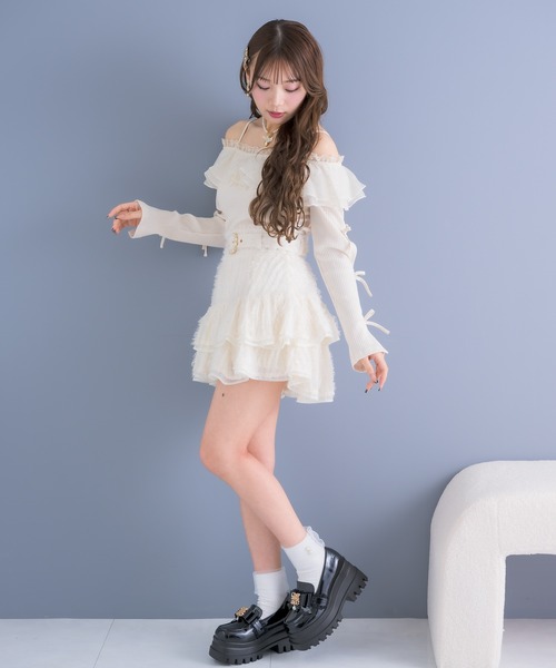 couture BY ROJITA（クチュールバイロジータ）の「キラキラテレコトップス（Tシャツ/カットソー・レディース・グレー/ブラック/アイボリー・FREE）」の16枚目の写真