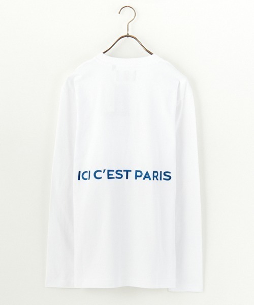 PARIS SAINT-GERMAIN（パリサンジェルマン）の「[PARIS SAINT-GERMAIN/パリ・サン＝ジェルマン] PSG刺繍ロゴ ロングスリーブTシャツ（Tシャツ/カットソー・レディース・ホワイト/ライトグリーン/ブラック・M/L）」の6枚目の写真