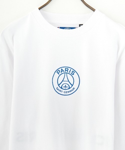 PARIS SAINT-GERMAIN（パリサンジェルマン）の「[PARIS SAINT-GERMAIN/パリ・サン＝ジェルマン] PSG刺繍ロゴ ロングスリーブTシャツ（Tシャツ/カットソー・レディース・ホワイト/ライトグリーン/ブラック・M/L）」の7枚目の写真