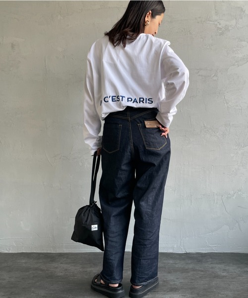 PARIS SAINT-GERMAIN（パリサンジェルマン）の「[PARIS SAINT-GERMAIN/パリ・サン＝ジェルマン] PSG刺繍ロゴ ロングスリーブTシャツ（Tシャツ/カットソー・レディース・ホワイト/ライトグリーン/ブラック・M/L）」の12枚目の写真