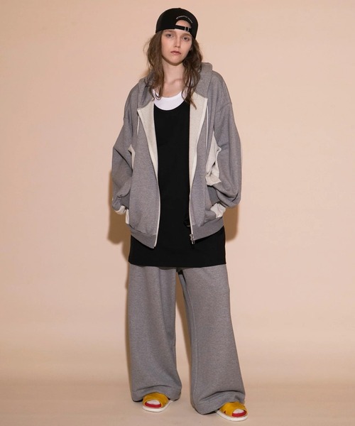 my beautiful landlet（マイビューティフルランドレット）の「【my beautiful landlet】MERCERIZATION JERSEY BIG TANK TOP（タンクトップ・メンズ・ブラック/ベージュ/ネイビー/パープル/ホワイト・FREE）」の10枚目の写真