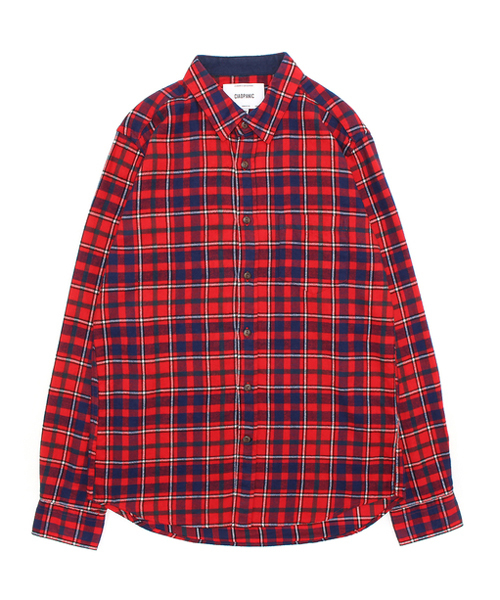 CIAOPANIC（チャオパニック）の「【Ciaopanic】　ソフトビエラCHシャツLS（シャツ/ブラウス・メンズ・ベージュ/レッド/ベージュ系その他/ダークグリーン/オレンジ/ネイビー/グリーン/マスタード/オリーブ・SMALL/MEDIUM/LARGE）」の8枚目の写真