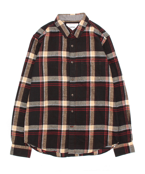 CIAOPANIC（チャオパニック）の「【Ciaopanic】　ソフトビエラCHシャツLS（シャツ/ブラウス・メンズ・ベージュ/レッド/ベージュ系その他/ダークグリーン/オレンジ/ネイビー/グリーン/マスタード/オリーブ・SMALL/MEDIUM/LARGE）」の3枚目の写真