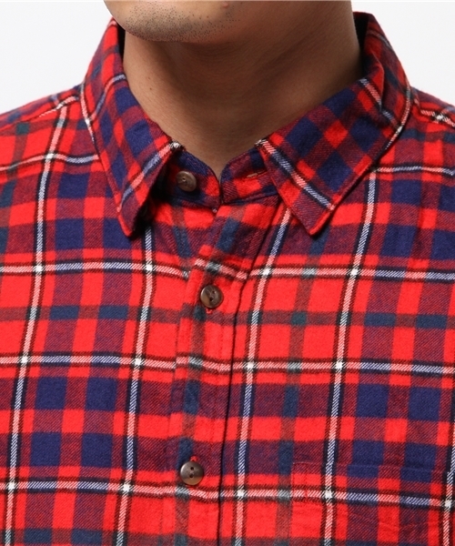 CIAOPANIC（チャオパニック）の「【Ciaopanic】　ソフトビエラCHシャツLS（シャツ/ブラウス・メンズ・ベージュ/レッド/ベージュ系その他/ダークグリーン/オレンジ/ネイビー/グリーン/マスタード/オリーブ・SMALL/MEDIUM/LARGE）」の13枚目の写真