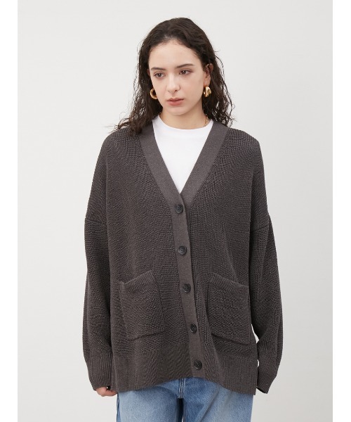 Mila Owen（ミラオーウェン）の「リネン混Vネックカーディガン