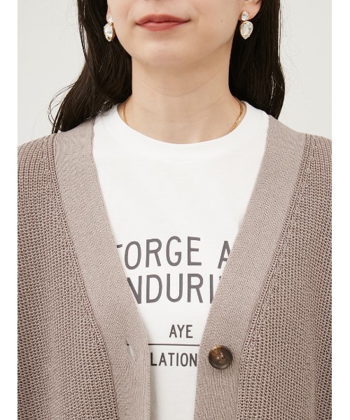 Mila Owen（ミラオーウェン）の「リネン混Vネックカーディガン