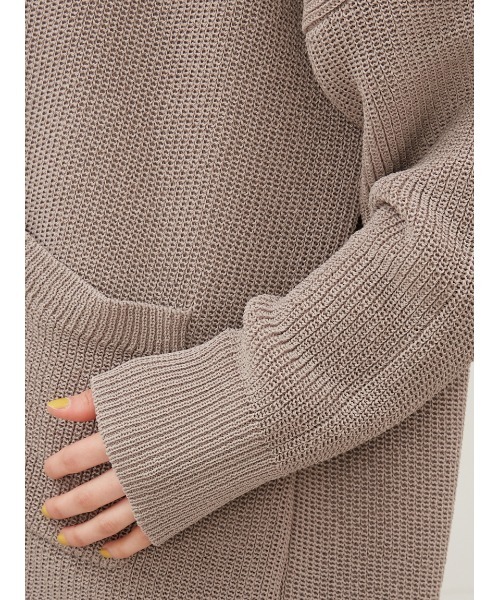 Mila Owen Vネックカーディガン ベージュ 未使用 Mila Owen（ミラオーウェン） ニットカーディガン 1 グリーン