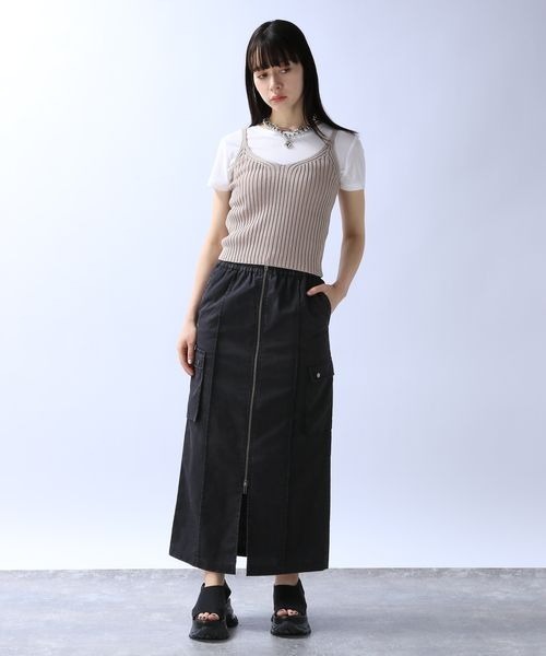JEANASIS（ジーナシス）の「フラップポケットナロースカート/114467