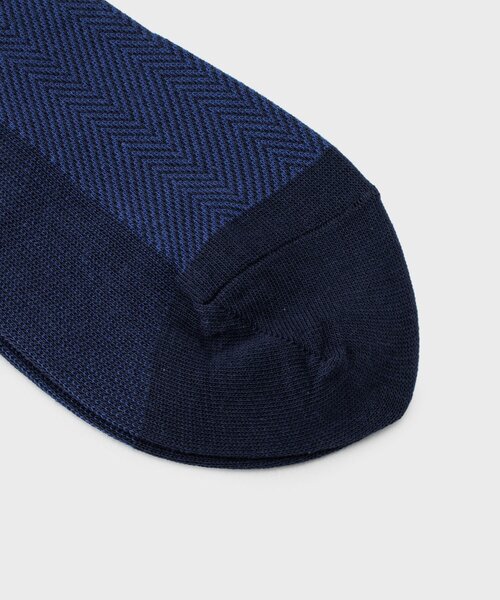 TAKEO KIKUCHI(タケオキクチ)の「【抗菌防臭/日本製】ヘリンボン ドレスソックス(ソックス/靴下・メンズ・ブルー系その他/ブラック・00)」の5枚目の写真