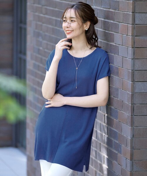 専用　洗えるフレンチスリーブニット ◇【ゆったりシルエット／薄手／10色展開】レーヨンストレッチ