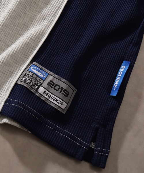 SEQUENZ(シークエンズ)の「【SEQUENZ/シークエンズ】SQNZ SPORT ZIP POLO S/S THERMAL / パイピング ワッフル半袖ジップポロ(Tシャツ/カットソー・メンズ・イエロー/アイボリー/サックスブルー/ブラック・XL/L/M/S)」の8枚目の写真