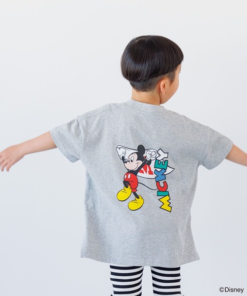 LOWRYS FARM（ローリーズファーム）の「Disney バックプリントTシャツ　112948（Tシャツ/カットソー・キッズ・ホワイト/グレー/ブルー/チャコールグレー・110cm/120cm/130cm/140cm/150cm）」の4枚目の写真