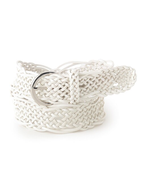 SHOO・LA・RUE（シューラルー）の「◆メッシュベルト（ベルト・レディース・ブラウン系その他/ブラック/アイボリー・00）」の2枚目の写真