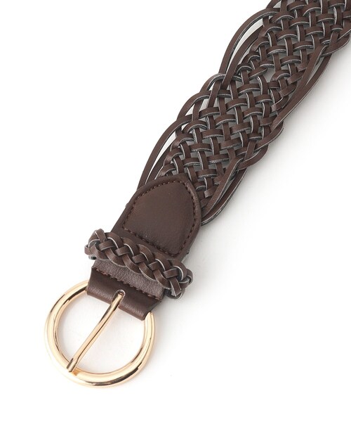 SHOO・LA・RUE（シューラルー）の「◆メッシュベルト（ベルト・レディース・ブラウン系その他/ブラック/アイボリー・00）」の5枚目の写真