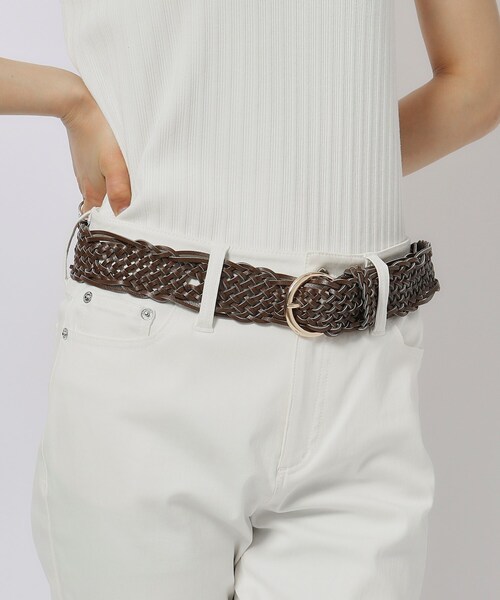 SHOO・LA・RUE（シューラルー）の「◆メッシュベルト（ベルト・レディース・ブラウン系その他/ブラック/アイボリー・00）」の8枚目の写真