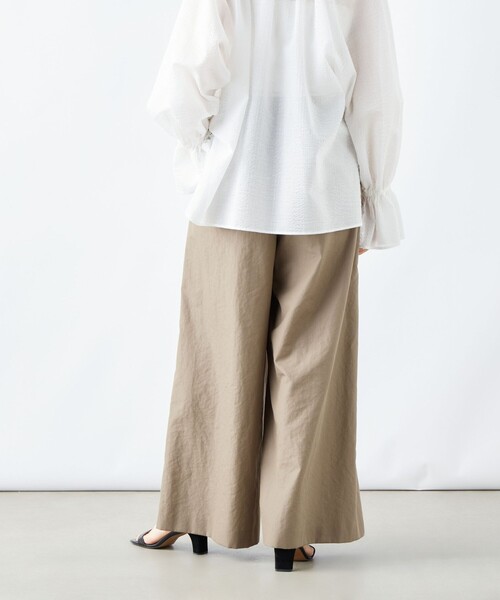 NOLLEY’S（ノーリーズ）の「ウォッシャブルエクセルテックタンブラーワイドパンツ（その他パンツ・レディース・ブラック/カーキ・38/36）」の11枚目の写真