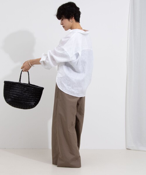 NOLLEY’S（ノーリーズ）の「ウォッシャブルエクセルテックタンブラーワイドパンツ（その他パンツ・レディース・ブラック/カーキ・38/36）」の17枚目の写真