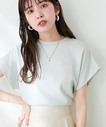 【WEB限定】ポンチ刺繍ロゴ入りフレンチスリーブ