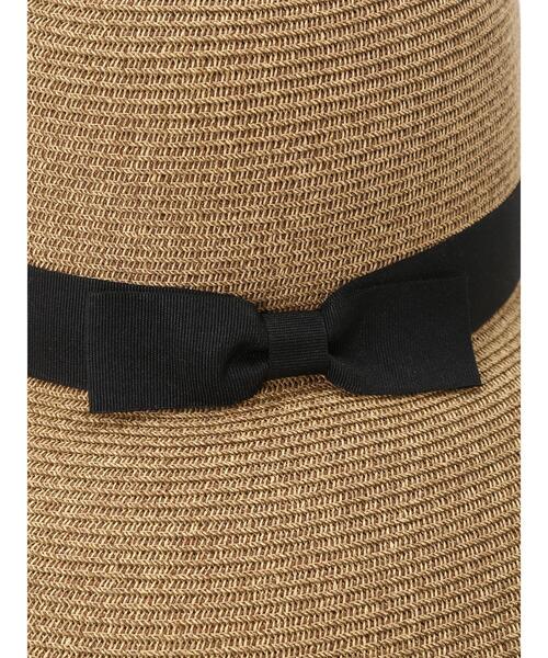 Te chichi（テチチ）の「リボンペーパーHAT（ハット・レディース・ブラック/ベージュ・F）」の3枚目の写真