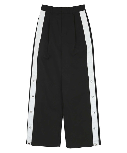 miette（ミエット）の「サイドボタンワイドパンツ（その他パンツ・レディース・ブラック/グレー・FREE）」の12枚目の写真