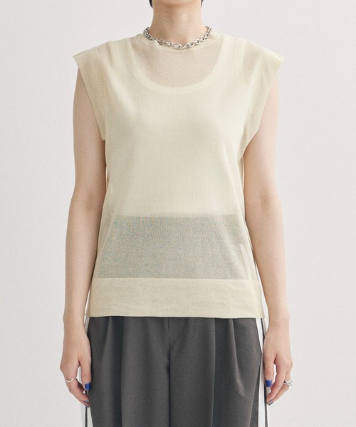 【TODAYFUL/トゥデイフル】シアーニットトップス/Sheer Knit Tops