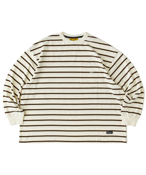 FAT(エフエイティー)の「MEGANDA(Tシャツ/カットソー・メンズ・ブラック/ホワイト/キャメル/ネイビー・TITCH(M)/SKINNY(L)/FAT(XL)/JUMBO(XXL))」の2枚目の写真