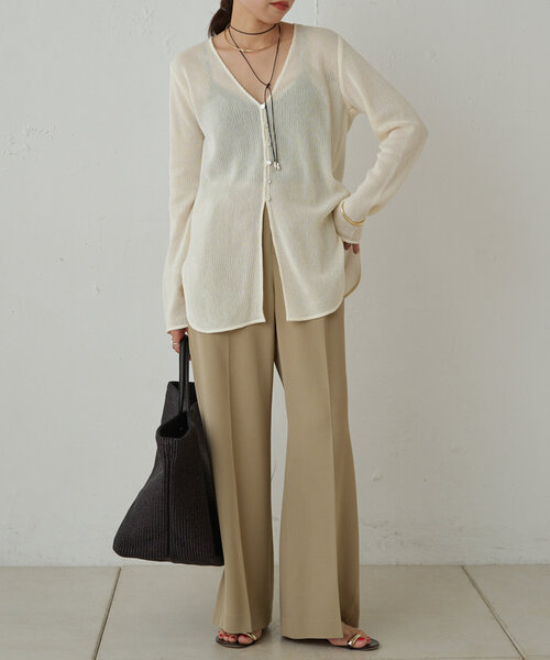 Loungedress メッシュVブラウス LOUNGEDRESS（ラウンジドレス）の「メッシュVブラウス（シャツ