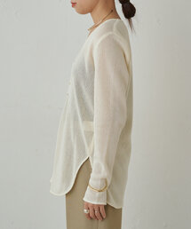 オープニング 大放出セール LOUNGEDRESS（ラウンジドレス）の「メッシュVブラウス（シャツ トップス
