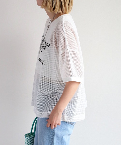 cepo(セポ)の「メッシュロゴTee(Tシャツ/カットソー・レディース・グレー/オフホワイト/ブラック・M)」の21枚目の写真