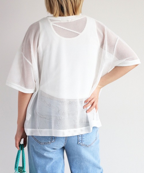 cepo(セポ)の「メッシュロゴTee(Tシャツ/カットソー・レディース・グレー/オフホワイト/ブラック・M)」の19枚目の写真