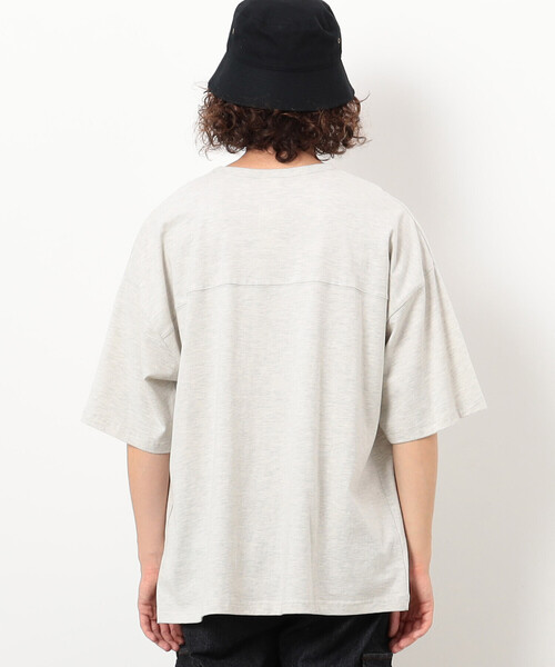 Purple&Yellow（パープルアンドイエロー）の「半袖フットボールプリントＴシャツ（Tシャツ/カットソー・メンズ・ミント/オートミール/チャコール・LARGE/SMALL/MEDIUM）」の22枚目の写真