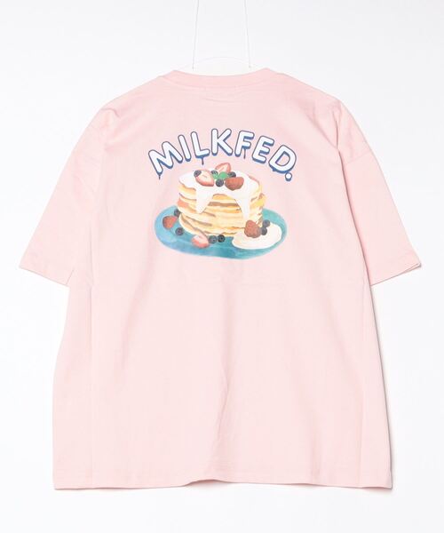 MILKFED.（ミルクフェド）の「PANCAKE WIDE S/S TEE（Tシャツ/カットソー・レディース・ブラック/ホワイト/ライトピンク・ONE SIZE）」の5枚目の写真