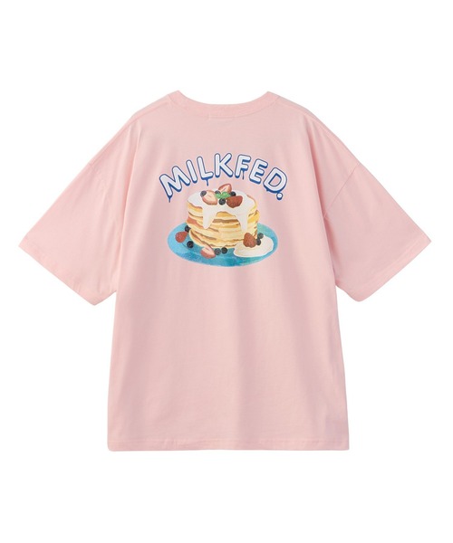 MILKFED.（ミルクフェド）の「PANCAKE WIDE S/S TEE（Tシャツ/カットソー・レディース・ブラック/ホワイト/ライトピンク・ONE SIZE）」の3枚目の写真