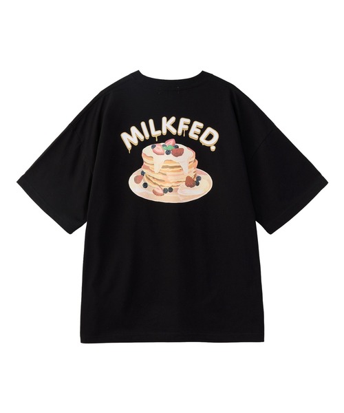 MILKFED.（ミルクフェド）の「PANCAKE WIDE S/S TEE（Tシャツ/カットソー・レディース・ブラック/ホワイト/ライトピンク・ONE SIZE）」の2枚目の写真