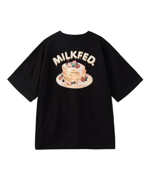 MILKFED.（ミルクフェド）の「PANCAKE WIDE S/S TEE（Tシャツ/カットソー・レディース・ブラック/ホワイト/ライトピンク・ONE SIZE）」の8枚目の写真