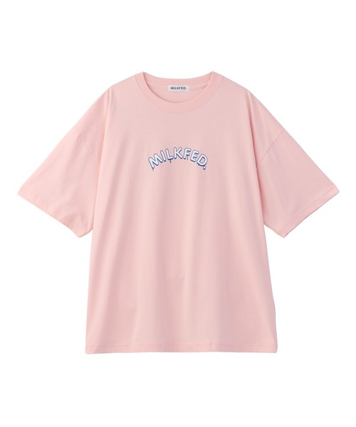 MILKFED.（ミルクフェド）の「PANCAKE WIDE S/S TEE（Tシャツ/カットソー・レディース・ブラック/ホワイト/ライトピンク・ONE SIZE）」の9枚目の写真