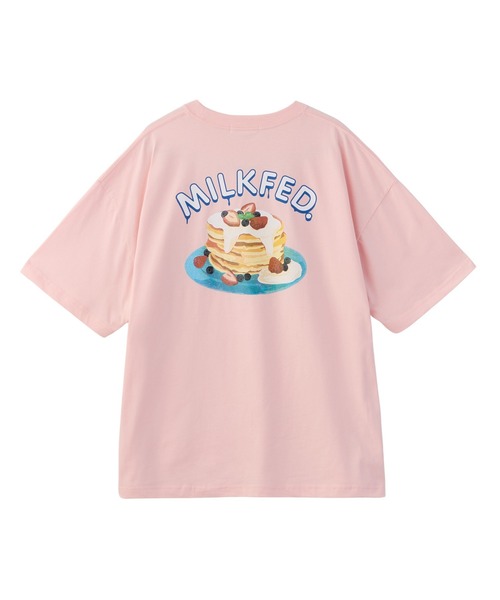 MILKFED.（ミルクフェド）の「PANCAKE WIDE S/S TEE（Tシャツ/カットソー・レディース・ブラック/ホワイト/ライトピンク・ONE SIZE）」の10枚目の写真