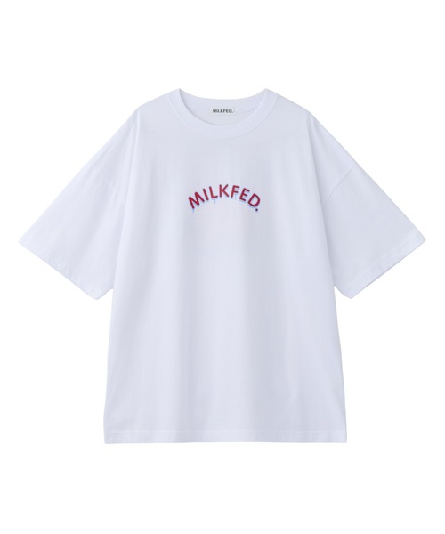 MILKFED.（ミルクフェド）の「PANCAKE WIDE S/S TEE（Tシャツ/カットソー・レディース・ブラック/ホワイト/ライトピンク・ONE SIZE）」の11枚目の写真