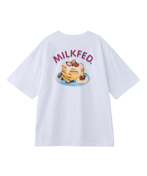 MILKFED.（ミルクフェド）の「PANCAKE WIDE S/S TEE（Tシャツ/カットソー・レディース・ブラック/ホワイト/ライトピンク・ONE SIZE）」の12枚目の写真