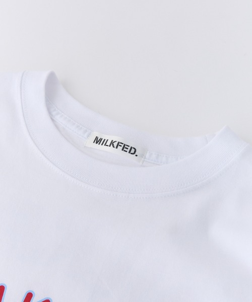 MILKFED.（ミルクフェド）の「PANCAKE WIDE S/S TEE（Tシャツ/カットソー・レディース・ブラック/ホワイト/ライトピンク・ONE SIZE）」の13枚目の写真