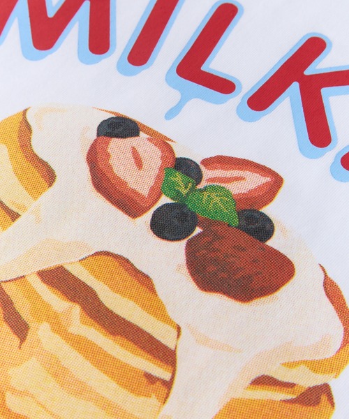 MILKFED.（ミルクフェド）の「PANCAKE WIDE S/S TEE（Tシャツ/カットソー・レディース・ブラック/ホワイト/ライトピンク・ONE SIZE）」の16枚目の写真