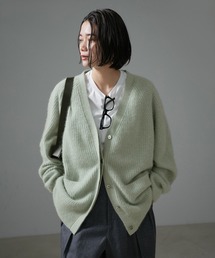 SALON adam et rope' | FOX WOOL片畦Vネックニットカーディガン(カーディガン/ボレロ)