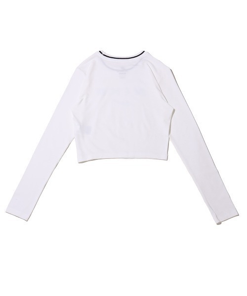 NIKE(ナイキ)の「NIKE AS W NSW LS SLIM CRP TEE OC / ナイキ ウィメンズ NSW スリム CRP L/S Tシャツ OC 【SP】(Tシャツ/カットソー・レディース・ブラック/ホワイト・S/M/L/XS)」の4枚目の写真
